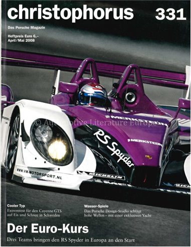 2008 PORSCHE CHRISTOPHORUS MAGAZIN 331 DEUTSCH