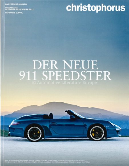 2011 PORSCHE CHRISTOPHORUS MAGAZIN 347 DEUTSCH