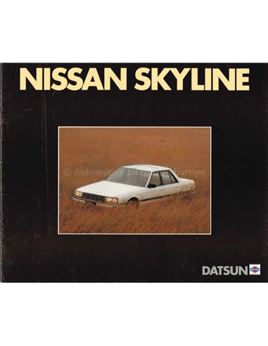 1981 NISSAN SKYLINE BROCHURE ENGLISH