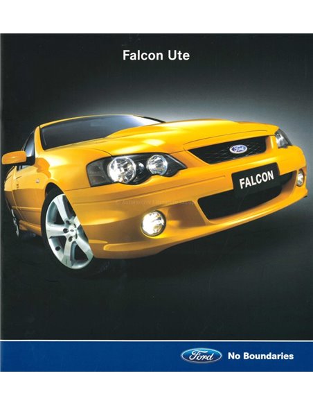 2004 FORD FALCON UTE BROCHURE ENGELS