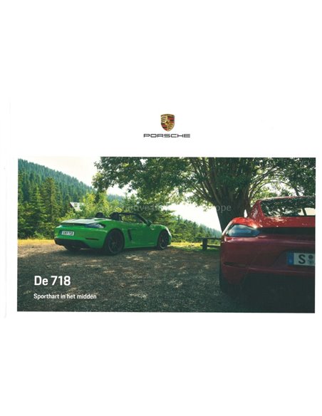 2021  PORSCHE 718 BOXTER & CAYMAN HARDCOVER BROCHURE NEDERLANDS