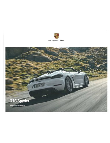 2021 PORSCHE 718 SPYDER HARDCOVER PROSPEKT ENGLISCH