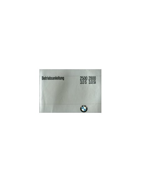 1973 BMW 2500 3000 3.0 S SI INSTRUCTIEBOEKJE DUITS