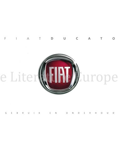 2018 FIAT DUCATO INSTRUCTIEBOEKJE NEDERLANDS