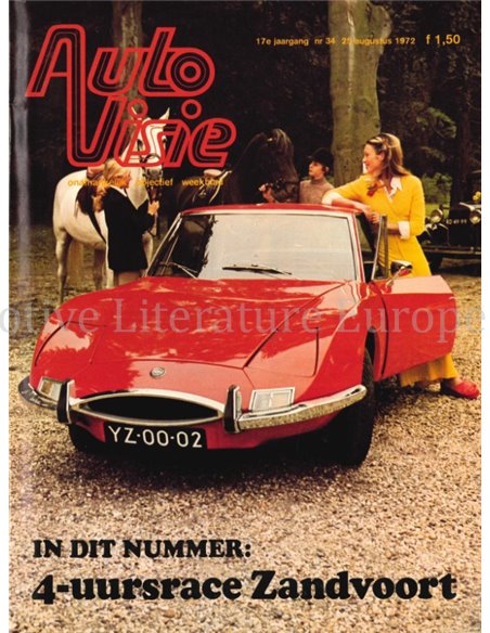 1972 AUTOVISIE MAGAZIN 34 NIEDERLÄNDISCH