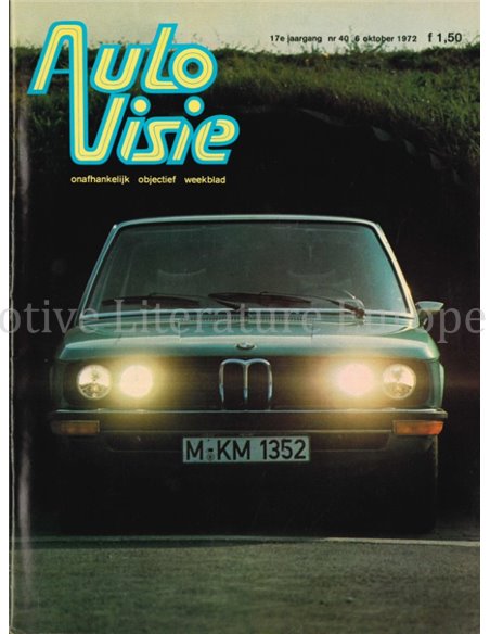 1972 AUTOVISIE MAGAZINE 40 DUTCH