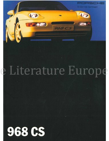 1993 PORSCHE 968 CS BROCHURE GERMAN