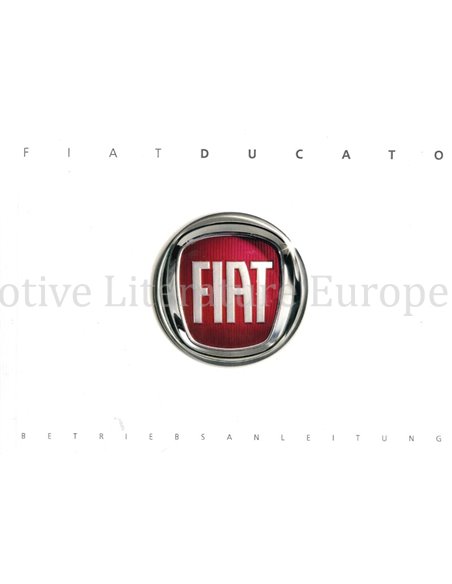 2012 FIAT DUCATO OWNERS MANUAL GERMAN