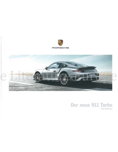 2014 PORSCHE 911 TURBO HARDCOVER PROSPEKT DEUTSCH