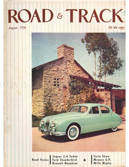 1956 ROAD AND TRACK MAGAZINE AUGUST ENGLISH