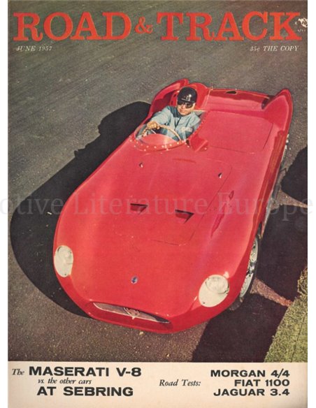 1957 ROAD AND TRACK MAGAZINE JUNI ENGELS