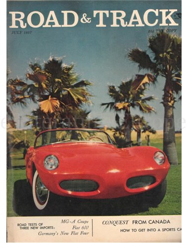 1957 ROAD AND TRACK MAGAZINE JULI ENGELS