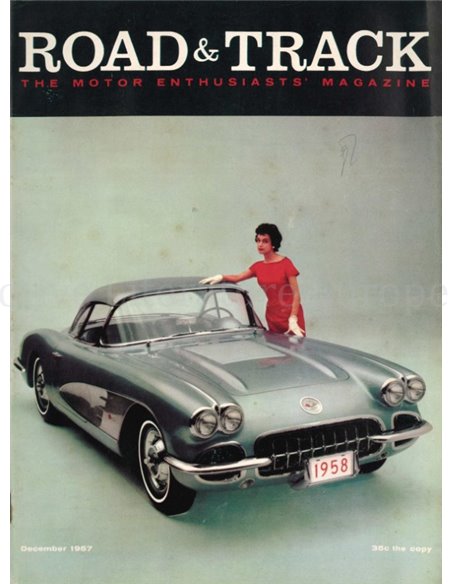 1957 ROAD AND TRACK MAGAZINE DECEMBER ENGLISH