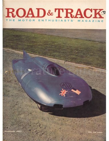 1957 ROAD AND TRACK MAGAZINE NOVEMBERENGLISCH