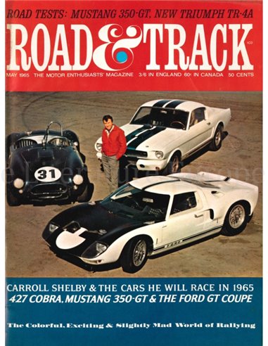 1965 ROAD AND TRACK MAGAZINE MAI ENGLISCH