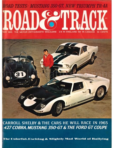 1965 ROAD AND TRACK MAGAZINE MAI ENGLISCH