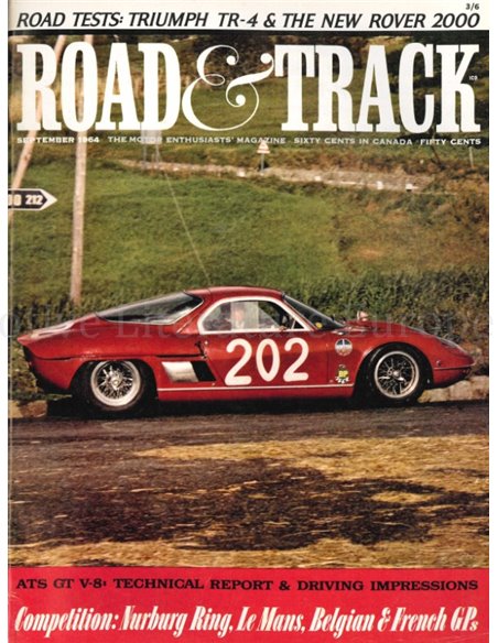 1964 ROAD AND TRACK MAGAZINE SEPTEMBER ENGELS