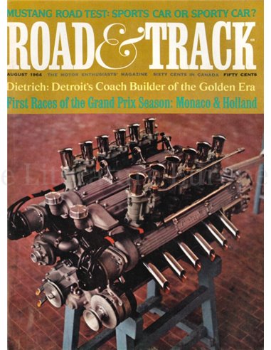 1964 ROAD AND TRACK MAGAZINE AUGUST ENGLISH