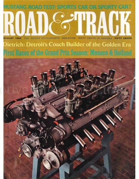 1964 ROAD AND TRACK MAGAZINE AUGUST ENGLISH