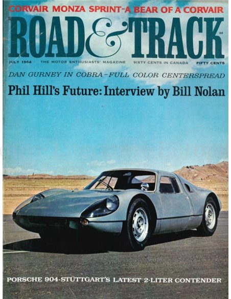 1964 ROAD AND TRACK MAGAZINE JULY ENGLISH