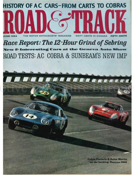 1964 ROAD AND TRACK MAGAZINE JUNI ENGLISH