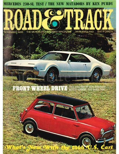 1965 ROAD AND TRACK MAGAZINE NOVEMBER ENGLISH