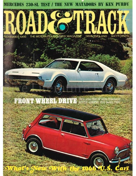 1965 ROAD AND TRACK MAGAZINE NOVEMBER ENGLISCH