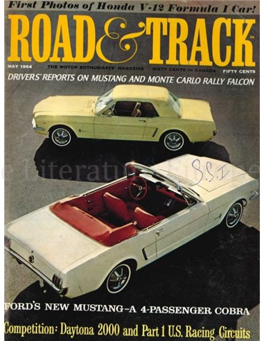 1964 ROAD AND TRACK MAGAZINE MAI ENGLISCH