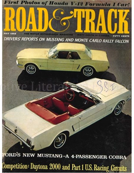 1964 ROAD AND TRACK MAGAZINE MAI ENGLISCH