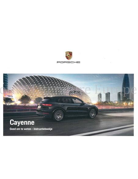 2021 PORSCHE CAYENNE BETRIEBSANLEITUNG NIEDERLÄNDISCH