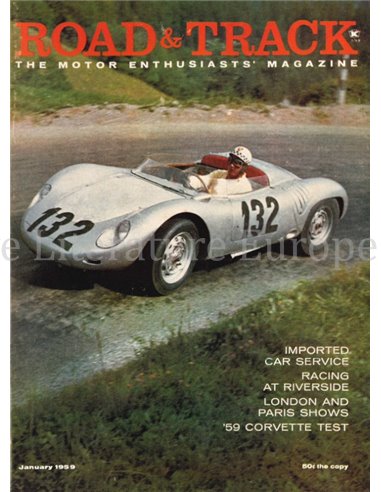 1958 ROAD AND TRACK MAGAZINE AUGUSTUS ENGELS