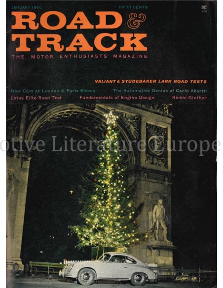 1960 ROAD AND TRACK MAGAZINE JANUARY ENGLISH