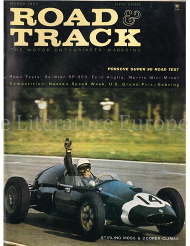 1960 ROAD AND TRACK MAGAZINE MARCH ENGLISH