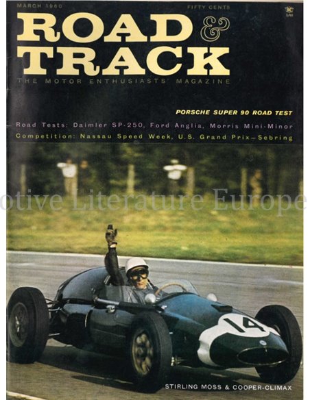 1960 ROAD AND TRACK MAGAZINE MARCH ENGLISH