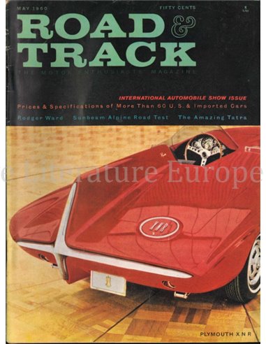 1960 ROAD AND TRACK MAGAZINE MAI ENGLISCH