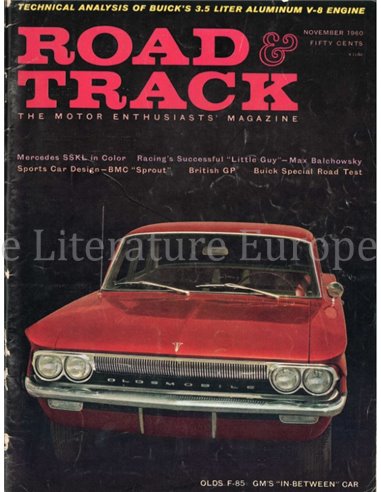 1960 ROAD AND TRACK MAGAZINE NOVEMBER ENGELS