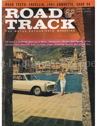 1961 ROAD AND TRACK MAGAZINE JANUAR ENGLISCH