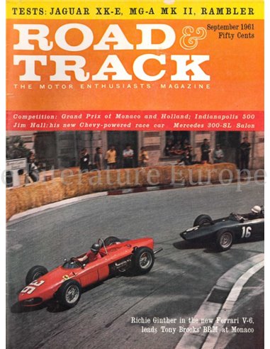 1961 ROAD AND TRACK MAGAZINE SEPTEMBER ENGELS