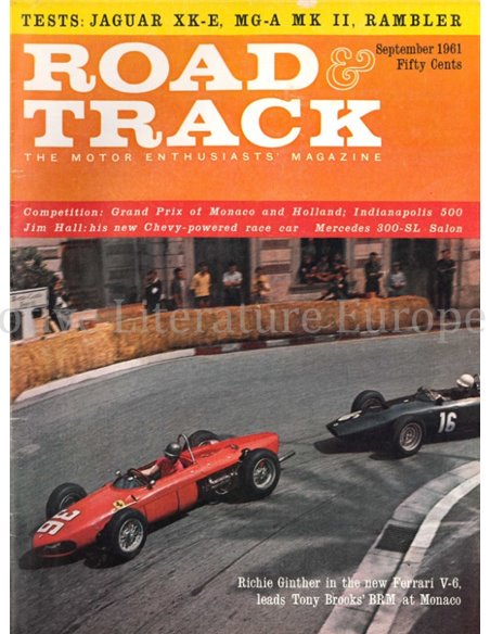 1961 ROAD AND TRACK MAGAZINE SEPTEMBER ENGELS