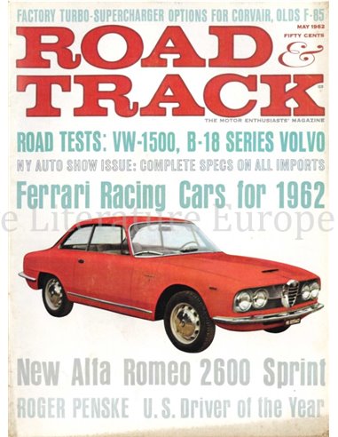 1962 ROAD AND TRACK MAGAZINE MEI ENGELS