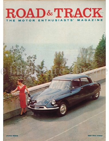 1958 ROAD AND TRACK MAGAZINE JUNI ENGELS