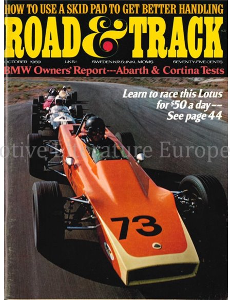 1969 ROAD AND TRACK MAGAZINE OCTOBER ENGLISCH