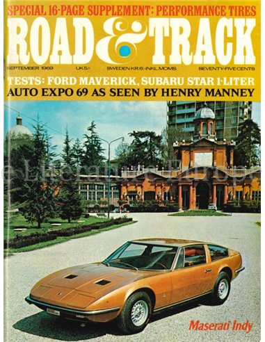 1969 ROAD AND TRACK MAGAZINE SEPTEMBER ENGELS