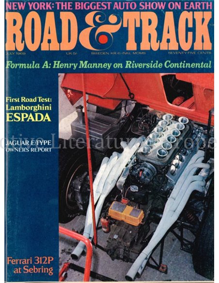 1969 ROAD AND TRACK MAGAZINE JULI ENGLISCH