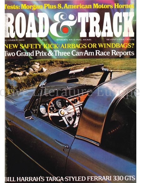 1969 ROAD AND TRACK MAGAZINE DEZEMBER ENGLISCH