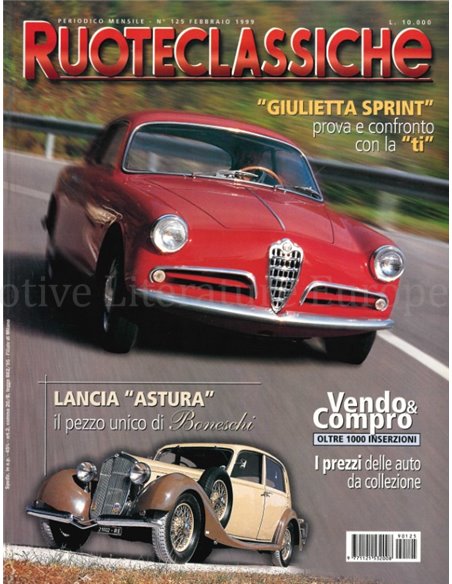 1999 RUOTECLASSICHE ZEITSCHRIFT 125 ITALIENISCH