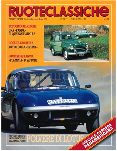 1991 RUOTECLASSICHE ZEITSCHRIFT 46 ITALIENISCH