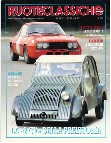 1992 RUOTECLASSICHE MAGAZINE 47 ITALIAANS