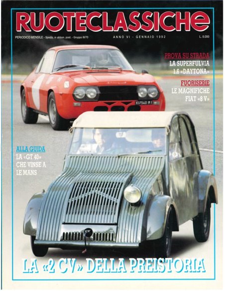 1992 RUOTECLASSICHE MAGAZINE 47 ITALIAN