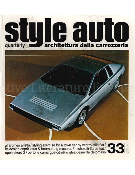 STYLE AUTO 33 - ARCHITETTURA DELLA CARROZZERIA - BOEK